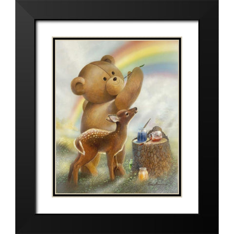 Over the Rainbow Black Modern Wood Framed Art Print with Double Matting by Manning, Ruane