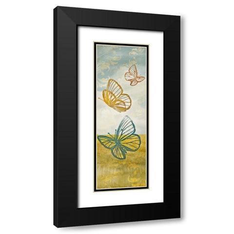 Fluttering Field I Black Modern Wood Framed Art Print with Double Matting by Loreth, Lanie