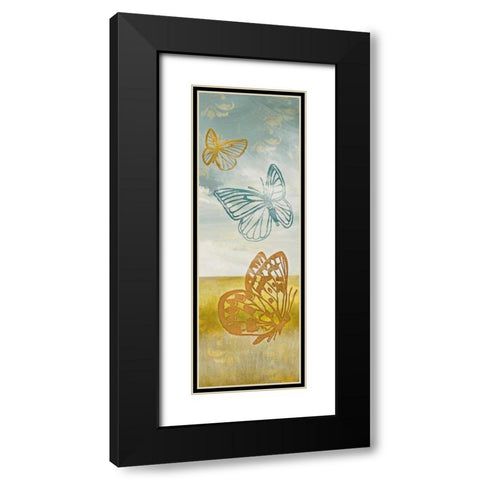 Fluttering Field II Black Modern Wood Framed Art Print with Double Matting by Loreth, Lanie