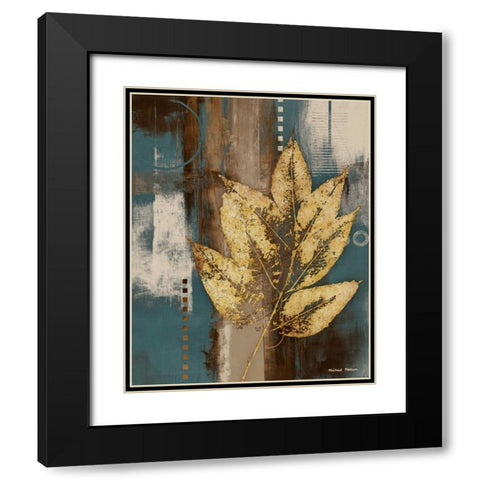 Golden Force I Black Modern Wood Framed Art Print with Double Matting by Marcon, Michael