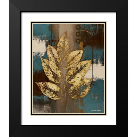 Golden Force II Black Modern Wood Framed Art Print with Double Matting by Marcon, Michael