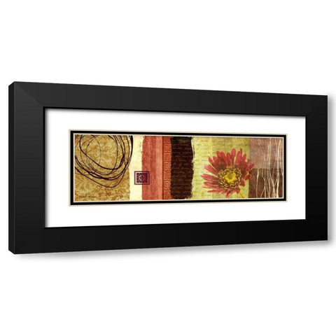 Delightful I Black Modern Wood Framed Art Print with Double Matting by Marcon, Michael