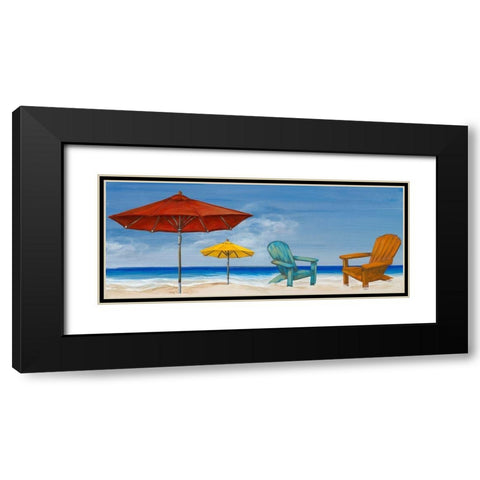 Summertime II Black Modern Wood Framed Art Print with Double Matting by Hakimipour, Tiffany