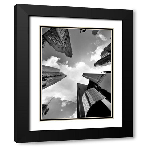 Zenith Black Modern Wood Framed Art Print with Double Matting by Lake, Shelley