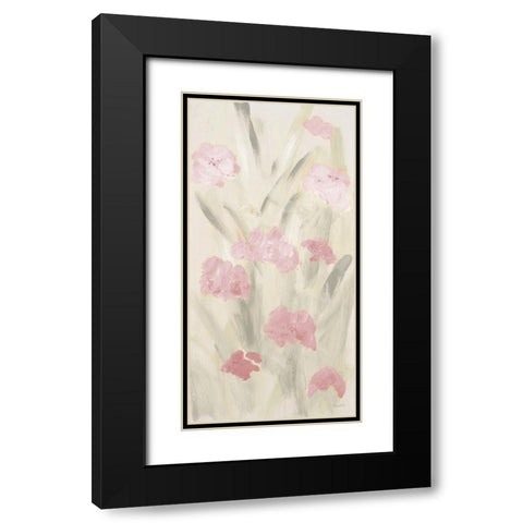 Calm Flowers II Black Modern Wood Framed Art Print with Double Matting by Loreth, Lanie