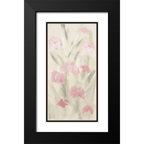 Calm Flowers II Black Modern Wood Framed Art Print with Double Matting by Loreth, Lanie