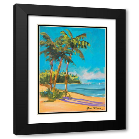 Solitude II Black Modern Wood Framed Art Print with Double Matting by Slivka, Jane