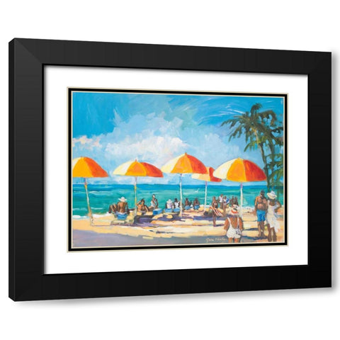 Sunny Daze Black Modern Wood Framed Art Print with Double Matting by Slivka, Jane