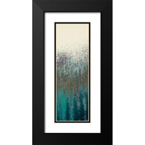 Teal Woods I Black Modern Wood Framed Art Print with Double Matting by Gonzalez, Roberto