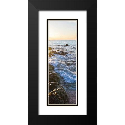 Bimini Coastline I Black Modern Wood Framed Art Print with Double Matting by Bryant, Susan