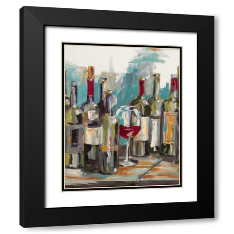Uncorked I Black Modern Wood Framed Art Print with Double Matting by French-Roussia, Heather A.
