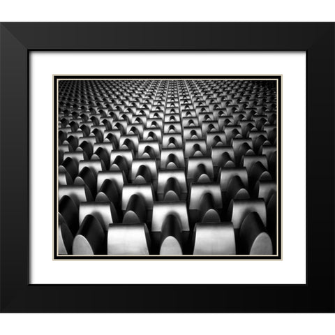 Industrial I Black Modern Wood Framed Art Print with Double Matting by Rodriguez, Jairo