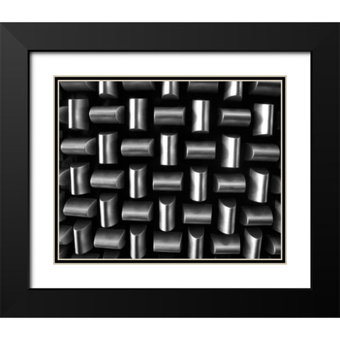 Industrial II Black Modern Wood Framed Art Print with Double Matting by Rodriguez, Jairo