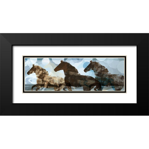 Lively Spirit I Black Modern Wood Framed Art Print with Double Matting by Meneely, Dan