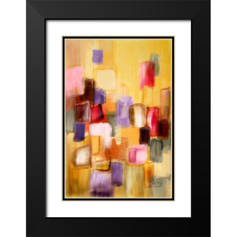 Sonata II Black Modern Wood Framed Art Print with Double Matting by Loreth, Lanie