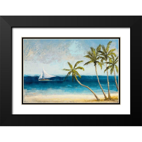 Atlantic Daydream II Black Modern Wood Framed Art Print with Double Matting by Marcon, Michael