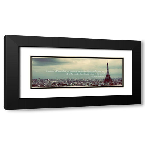 Paris Expression Black Modern Wood Framed Art Print with Double Matting by Navas, Emily