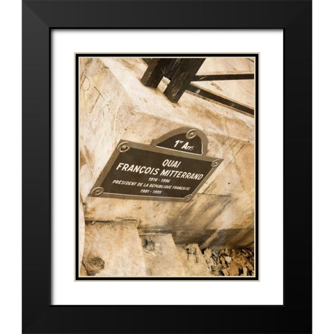 French Street II Black Modern Wood Framed Art Print with Double Matting by Navas, Emily