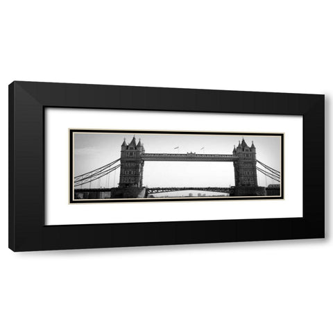 London Bridge Black Modern Wood Framed Art Print with Double Matting by Navas, Emily