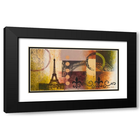 Eiffel I Black Modern Wood Framed Art Print with Double Matting by Marcon, Michael