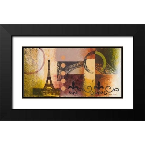 Eiffel I Black Modern Wood Framed Art Print with Double Matting by Marcon, Michael