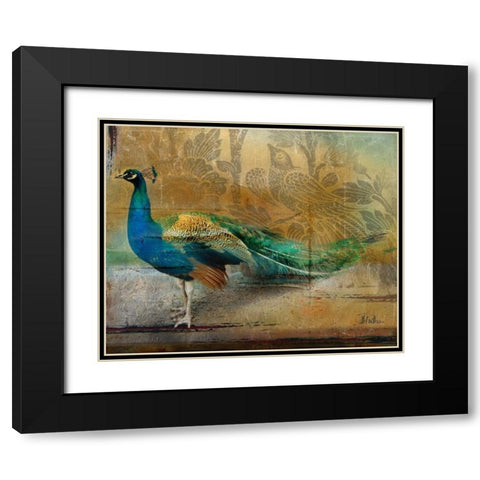 Feathered Dreams I Black Modern Wood Framed Art Print with Double Matting by Pinto, Patricia