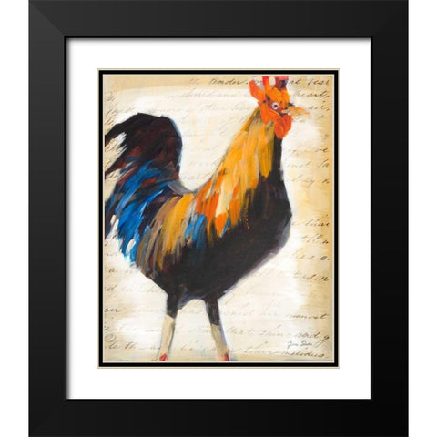 Morning Glory I Black Modern Wood Framed Art Print with Double Matting by Slivka, Jane