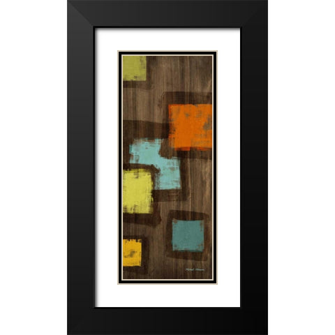 Juna II Black Modern Wood Framed Art Print with Double Matting by Marcon, Michael