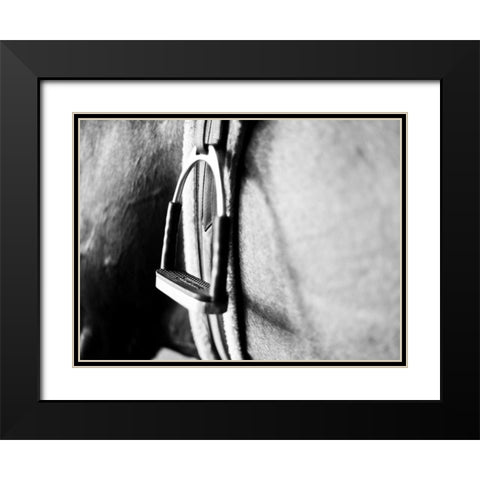 Horseback Riding II Black Modern Wood Framed Art Print with Double Matting by Bryant, Susan