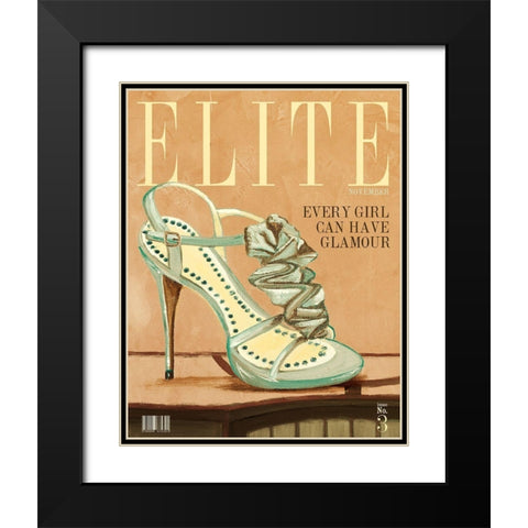 Elite Magazine Black Modern Wood Framed Art Print with Double Matting by Ritter, Gina