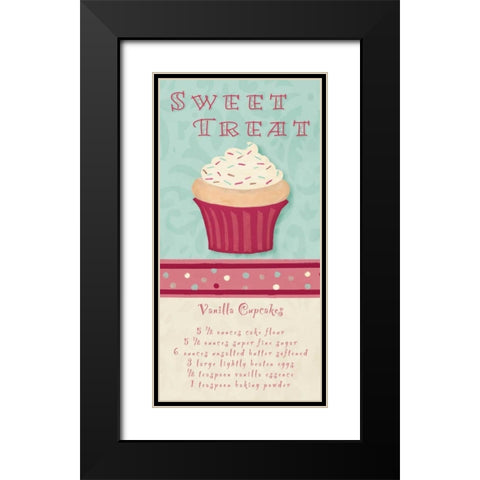 Sweet Treat Black Modern Wood Framed Art Print with Double Matting by Hakimipour, Tiffany