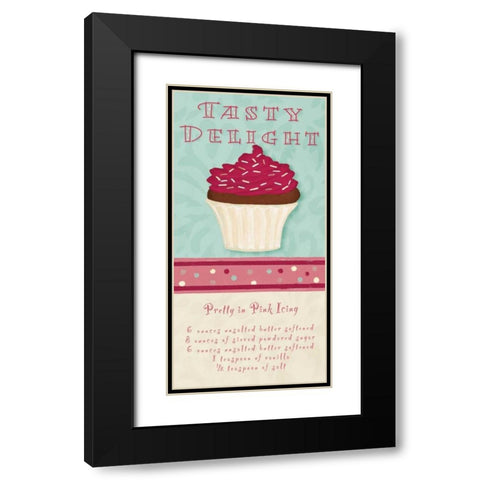 Tasty Delight Black Modern Wood Framed Art Print with Double Matting by Hakimipour, Tiffany