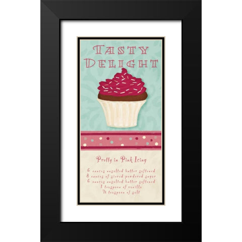 Tasty Delight Black Modern Wood Framed Art Print with Double Matting by Hakimipour, Tiffany