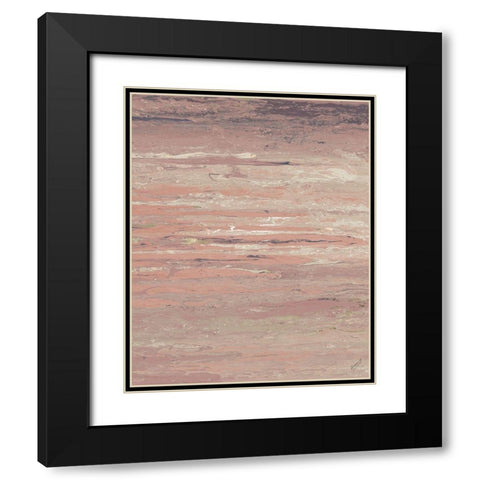 Blush Sunset Black Modern Wood Framed Art Print with Double Matting by Gonzalez, Roberto