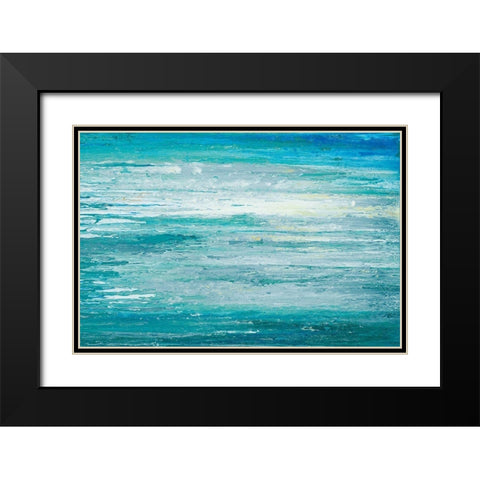 Cool Waters Black Modern Wood Framed Art Print with Double Matting by Gonzalez, Roberto