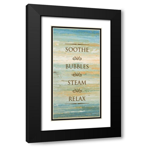 Bath Sunset II Black Modern Wood Framed Art Print with Double Matting by Gonzalez, Roberto