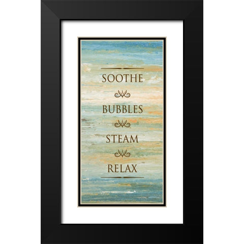 Bath Sunset II Black Modern Wood Framed Art Print with Double Matting by Gonzalez, Roberto