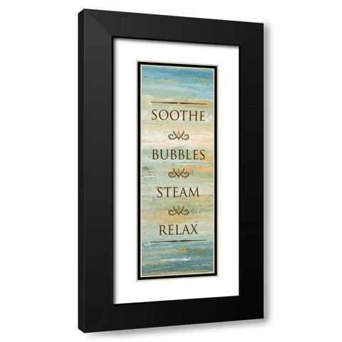 Bath in Abstract II Black Modern Wood Framed Art Print with Double Matting by Gonzalez, Roberto