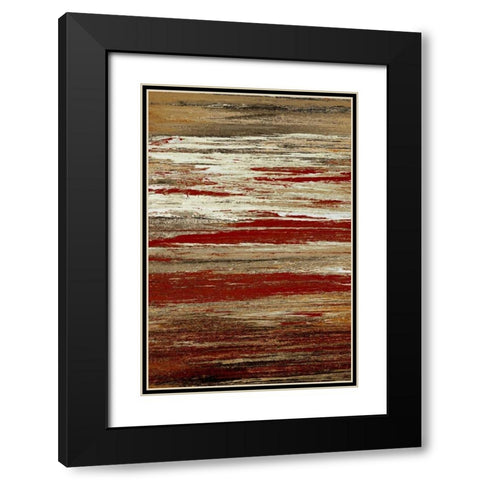 Seated Sunset Black Modern Wood Framed Art Print with Double Matting by Gonzalez, Roberto