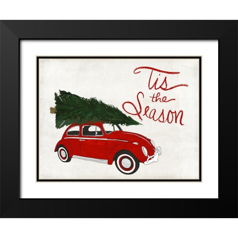 Seasonal Vehicle II Black Modern Wood Framed Art Print with Double Matting by SD Graphics Studio