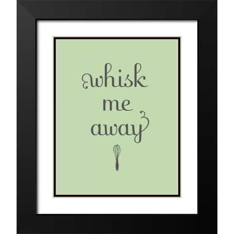 Whisk Black Modern Wood Framed Art Print with Double Matting by Studio, Sd Graphics