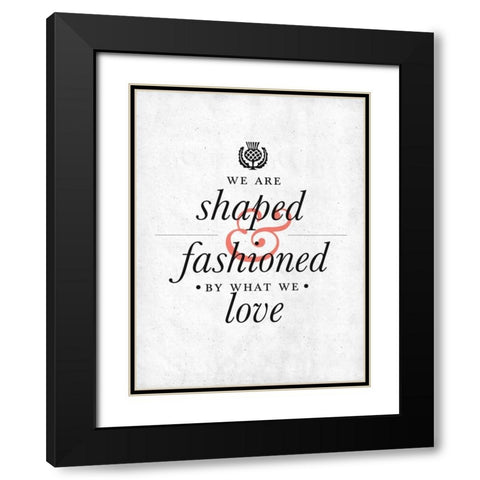 Fashioned Black Modern Wood Framed Art Print with Double Matting by SD Graphics Studio