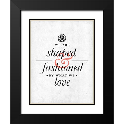 Fashioned Black Modern Wood Framed Art Print with Double Matting by SD Graphics Studio
