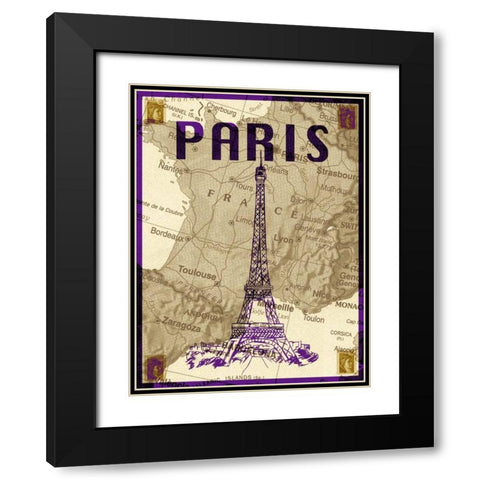 City Stops I Black Modern Wood Framed Art Print with Double Matting by Biscardi, Nicholas