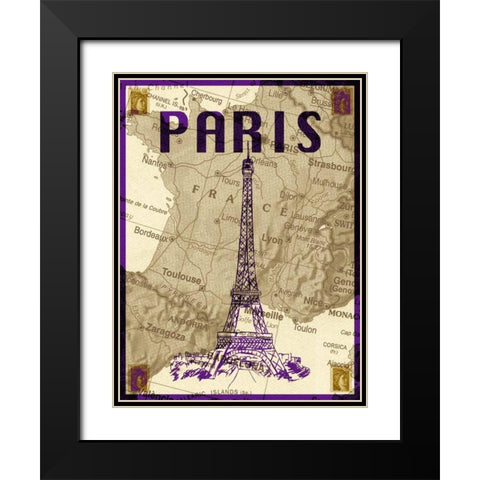 City Stops I Black Modern Wood Framed Art Print with Double Matting by Biscardi, Nicholas