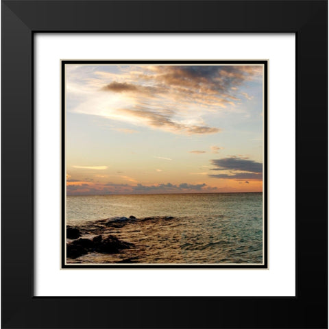 Bimini Seascape II Black Modern Wood Framed Art Print with Double Matting by Bryant, Susan