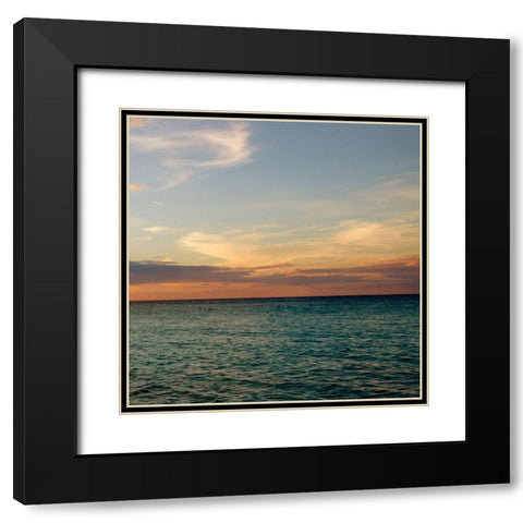 Bimini Seascape III Black Modern Wood Framed Art Print with Double Matting by Bryant, Susan