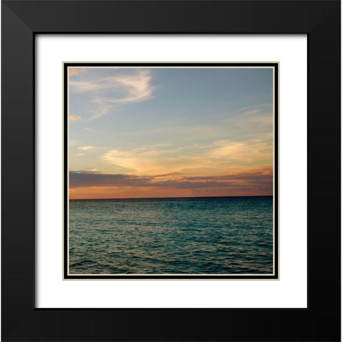 Bimini Seascape III Black Modern Wood Framed Art Print with Double Matting by Bryant, Susan