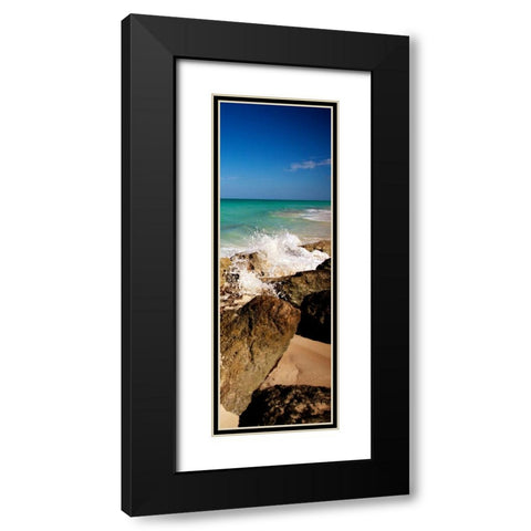 Rising Tide Panel I Black Modern Wood Framed Art Print with Double Matting by Bryant, Susan