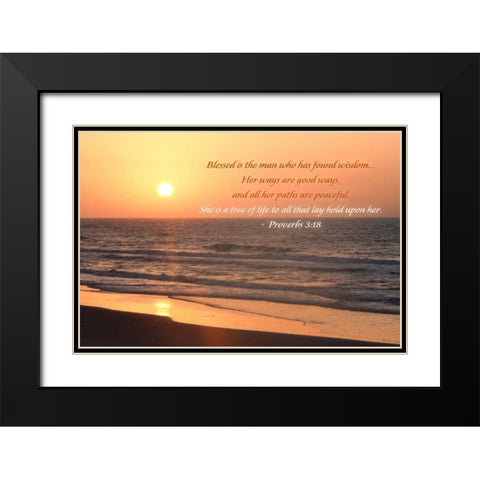 Sunrise I Black Modern Wood Framed Art Print with Double Matting by Mansfield, Kathy